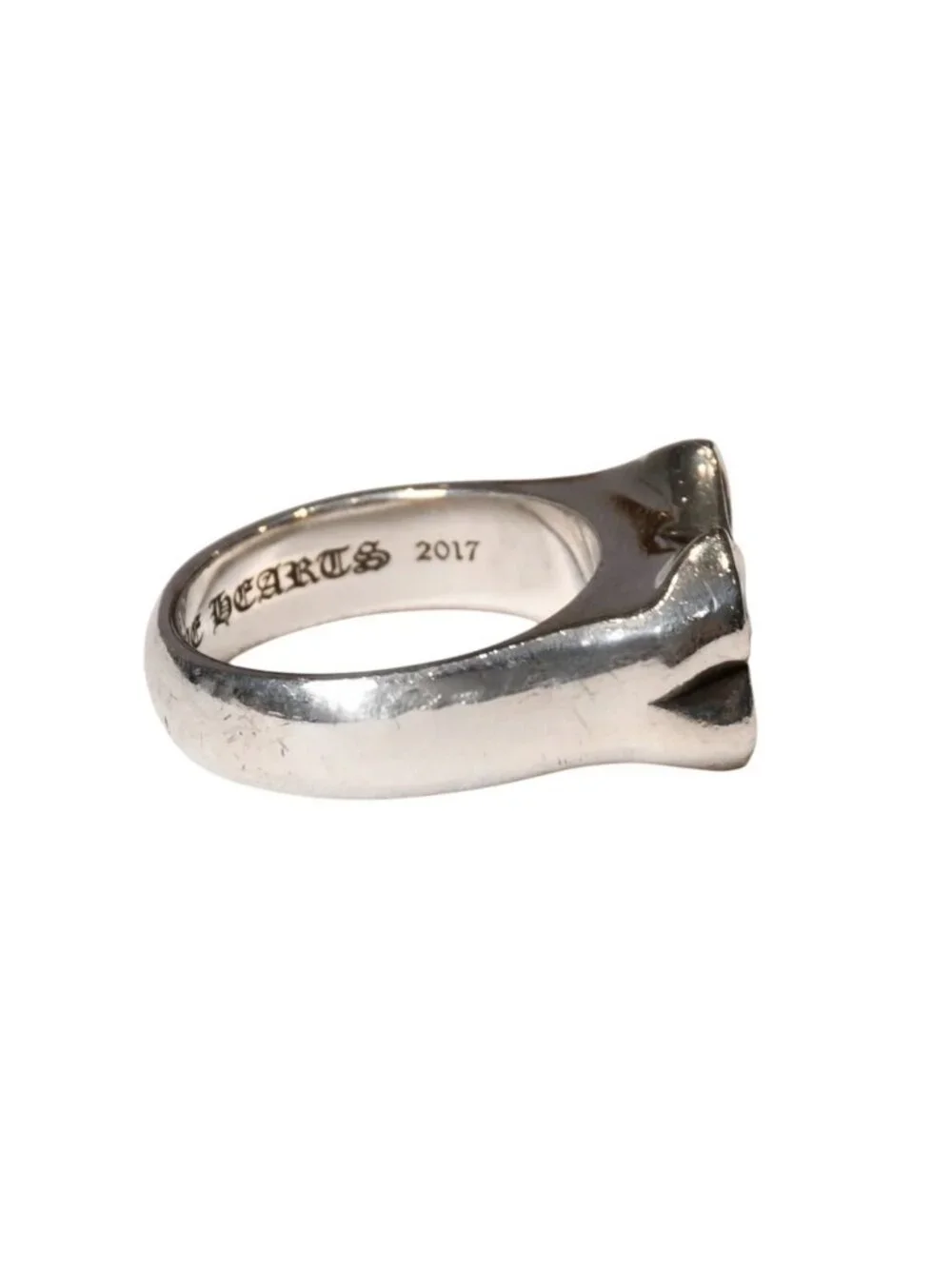 Chrome Hearts Dbl Chomper Double Ring 925 Sterling Silver Matty